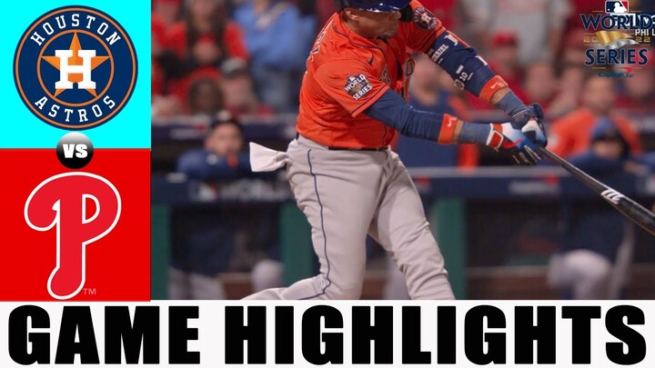 Philadelphia Phillies vs. Houston Astros (11/2/22) WORLD SERIES Game 4| MLB Highlights (Set 5 )
