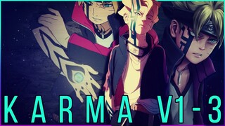 Kawaki UNLOCKS Karma V3 vs Borushiki, KARMA V1-3 Explained! | Boruto Chapter 65