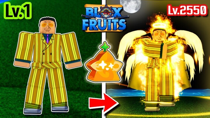 Blox Fruits เวล 1 ถึง 2550 ตอนเดียวจบ! | คิซารุ ผลแสงตื่น เผ่า V4 ตัน !