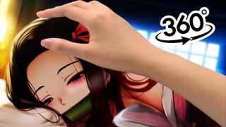 Nezuko intenta despertar a TANJIRO💜escena triste😥 demon slayer vr en REALIDAD VIRTUAL