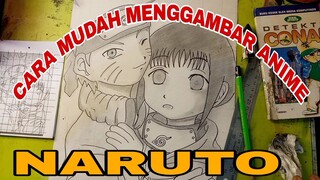 cara mudah menggambar anime Naruto