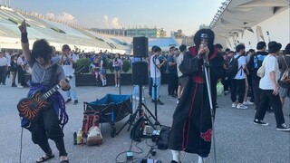 世界が終るまでは - SLAMDUNK _ LIVE dual band Uchiha cosplay busk in Taiwan 20231105