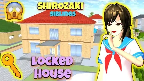 You can enter the locked house of the SHIROZAKI siblings (Sakura School Simulator New Update)