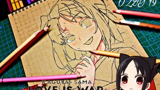 WIP Drawing Shinomiya Kaguya🥱