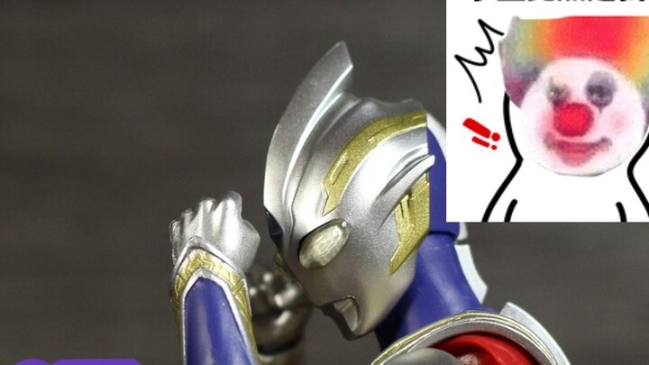 [Stop-motion animation, comedy, fighting] Travel through time and space! Ultraman Tiga VS Ultraman T