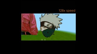 Making  Kakashi Hatake In Minecraft. MinecraftPE #shorts