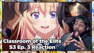 ICHINOSE GETS EXPOSED FOR BEING A CRIMINAL??? Classroom of the Elite Season 3 Episode  3 Reaction