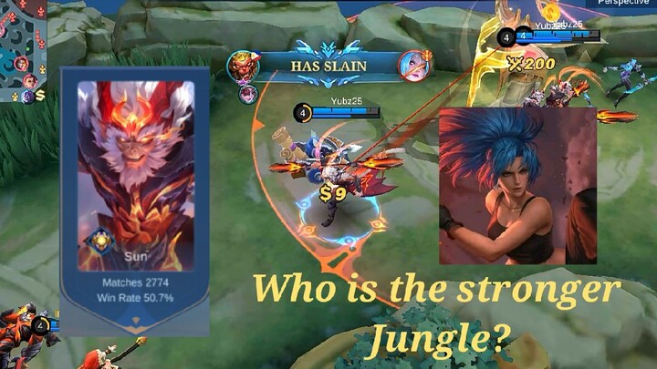 Sun vs Karina jungle | Mobile Legend bang bang