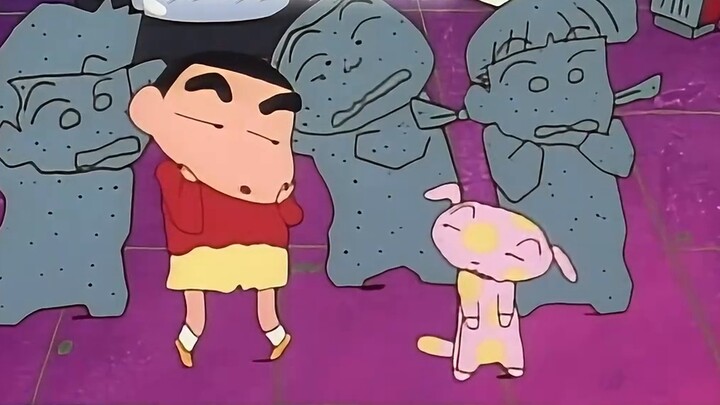 Even if the bad boy turns into stone, Shin-chan will not change