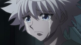 Killua was beaten to tears by a woman. This damn scene was not acted well. I didn't expect that I wa