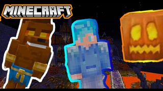 PLAYING MINECRAFT HALLOWEEN SERVER!!