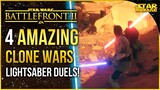 1 vs 1 Lightsaber Duels Clone Wars Star Wars Battlefront 2 Gameplay