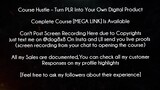 Course Hustle Course Turn PLR Into Your Own Digital Product download