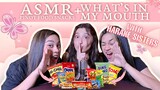 ASMR What's In My Mouth PINOY SNACKS ft. Zeinab and Rana Harake (Turn on CC for subtitles)