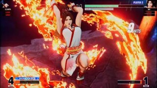 KOF15　チャンピオン　不知火舞　逆転の２３HITクライマックスコンボ　上手すぎる不知火舞