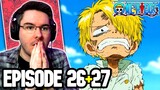 SANJI'S TRAGIC PAST... | One Piece Episode 26 & 27 REACTION | Anime Reaction