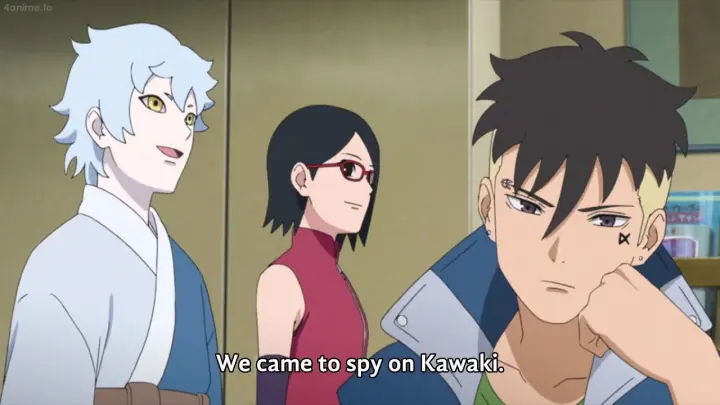 Sarada And Mitsuki Goes To Spy On Kawaki