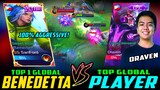 Top 1 Global Benedetta vs. Top Global Player in Rank | Sanford vs Draven ~ Mobile Legends
