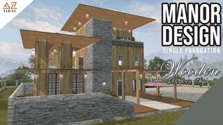 LifeAfter: SINGLE MANOR - Wooden Modern Style | Manor Design | Tutorial