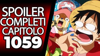 ONE PIECE SPOILER COMPLETI 1059: I DETTAGLI DI QUELLO CHE E' SUCCESSO! PAZZESCO