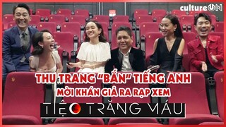 THU TRANG thể hiện khả năng "BẮN" TIẾNG ANH | Phỏng vấn Tiệc Trăng Máu