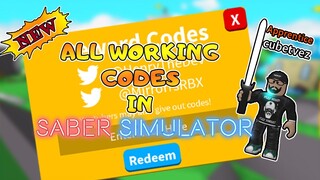 ALL WORKING GAME CODES ON ROBLOX SABER SIMULATOR! NEW UPDATE!