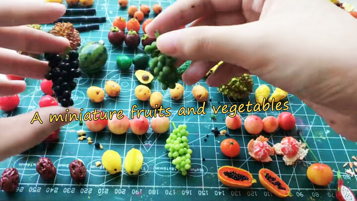 Thủ công|Triển lãm các tác phẩm rau củ trái cây mini đã làm