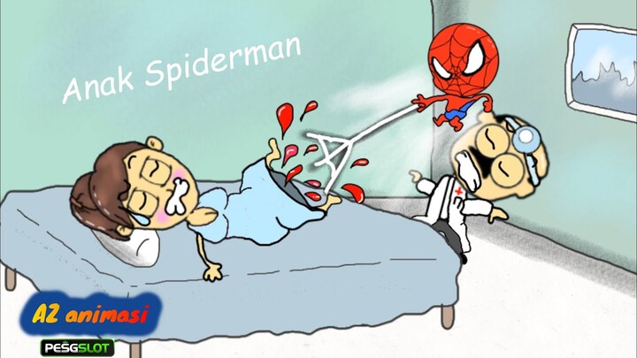 Kartun Lucu Anak Spiderman - Funny Cartoon