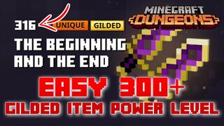 Easy 300+ Gilded Item Power Level From The Tower Rewards, Minecraft Dungeons