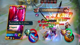 MOONTON GAVE ME THIS SAVAGE CHOU BUILD 2022 - Mobile Legends