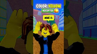 HE NEEDS TO CHOOSE A PERMANENT COLOR IN BLOX FRUITS! ⛏ #shorts