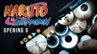 NARUTO SHIPPUDEN OPENING 6 | FLOW - SIGN (REAL DRUM COVER)