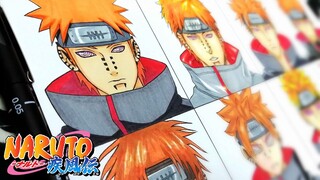 Drawing Pain in Different Anime Styles | Naruto ナルト| #42