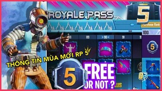 THÔNG TIN MÙA MỚI ROYALE PASS M5 | TRANG PHỤC SKIN SÚNG FREE, SẮP BẮT ĐẦU || PUBG MOBILE