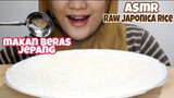 ASMR RAW RICE EATING || RAW JAPONICA RICE || BERAS JEPANG COLLAB @ASMR H5 || Asmr Mukbang indonesia