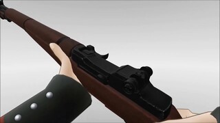 just Tanya reloading an M1 Garand...