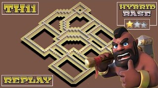 NEW TH11 WAR BASE + REPLAY PROOF + LINK | ZAP WITCHES / HYBRID / ZAP DRAGON | CLASH OF CLANS