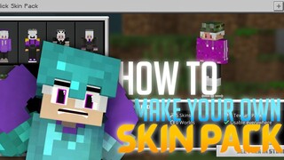 How to Make Your Own Skin Pack In MCPE/MCBE 1.16/1.17+ | Switch To Other Skins Easily (MCPE/MCBE)