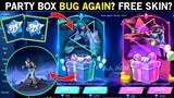 PARTY BOX EVENT BUG RELEASE DATE + FREE SKIN - MOBILE LEGENDS