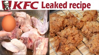 KFC original FRIED CHICKEN Leaked recipe on the internet| How to make fried chicken crispy KFC-style