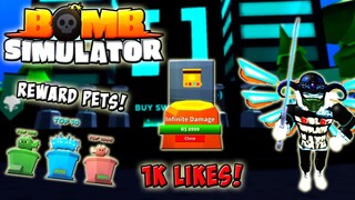 NEW AREA NEW SWORDS, REWARD PETS AND X10 COIN EVENT IN BOMB SIMULATOR LATEST UPDATE