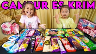 GILAK‼️ KITA CAMPUR SEMUA ESKRIM JADI SATU‼️ AUTO MUKBANG‼️😱