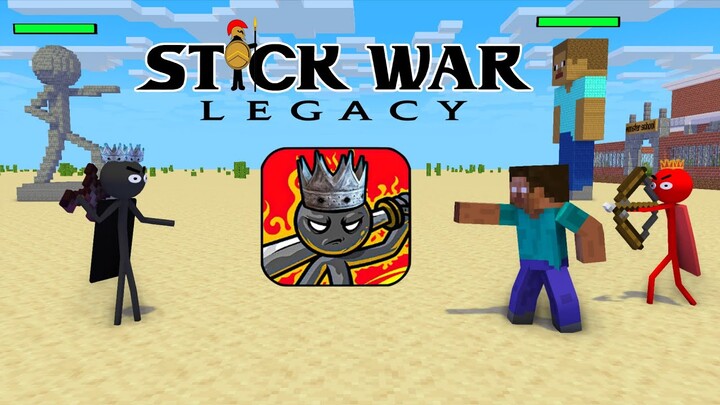 Monster School : STICK WAR LEGACY CHALLENGE | The Bad King is Attacking - Minecraft Animation