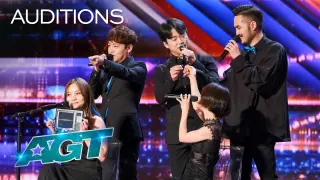 A Cappella Group Maytree Surprises The Judges With TV Theme Songs | AGT 2022