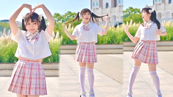 White silk~uniform~pink school girl, has it touched your heart?