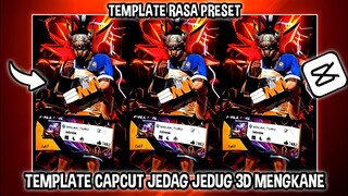 TEMPLATE 3D CAPCUT JEDAG JEDUG DJ BREAKBEAT EMAS HANTARAN