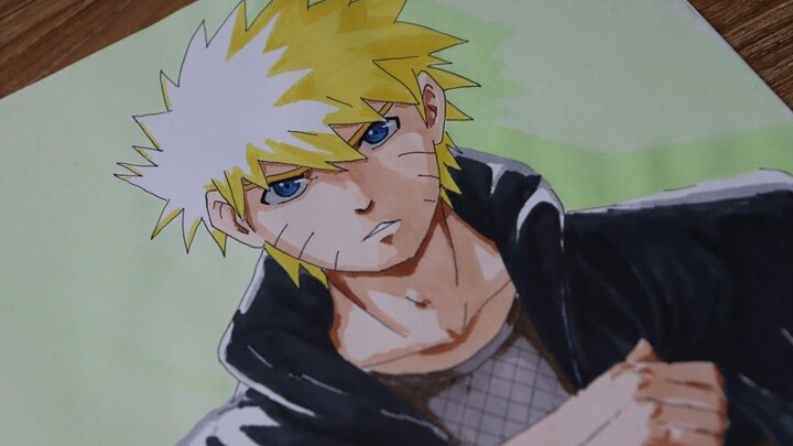 วาดรูปอนิเมะชายหล่อเท่ อุซึมากิ นารูโตะ Naruto