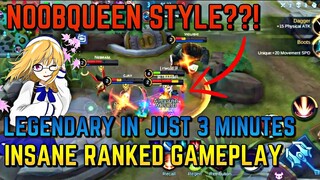 NOOBQUEEN STYLE?! | LEGENDARY IN JUST 3 MINUTES | INSANE RANKED GAMEPLAY