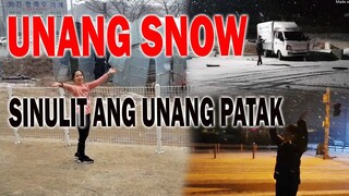 UNANG SNOW:sinulit ang unang patak