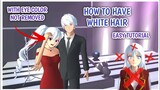 How to Have White Hair for Girl & Boy but not lose Eye color • Tutorial || Sakura School Simulator